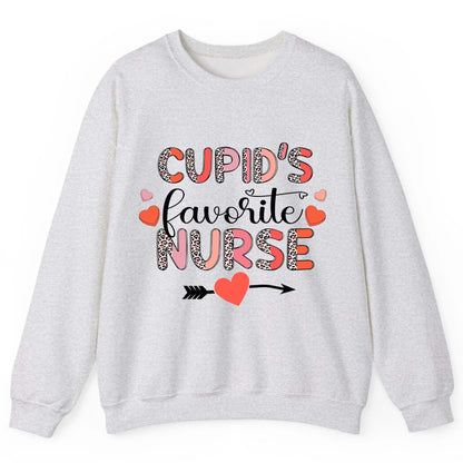 Cupid's Favorite Nurse nurse Sweatshirt Ash product mockup