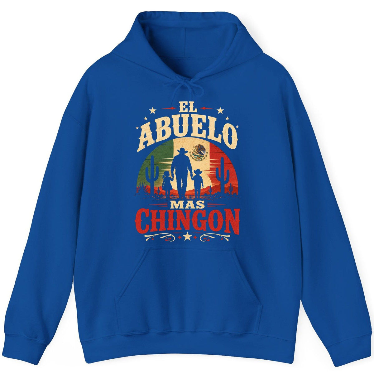 El Abuelo Mas Chingon mexican grandfather Hoodie Royal product mockup