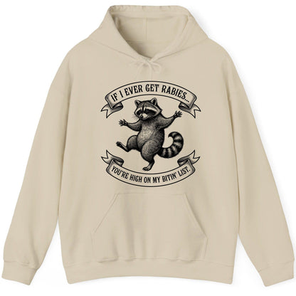 Subtle Raccoon Sketch raccoon Hoodie Sand product mockup