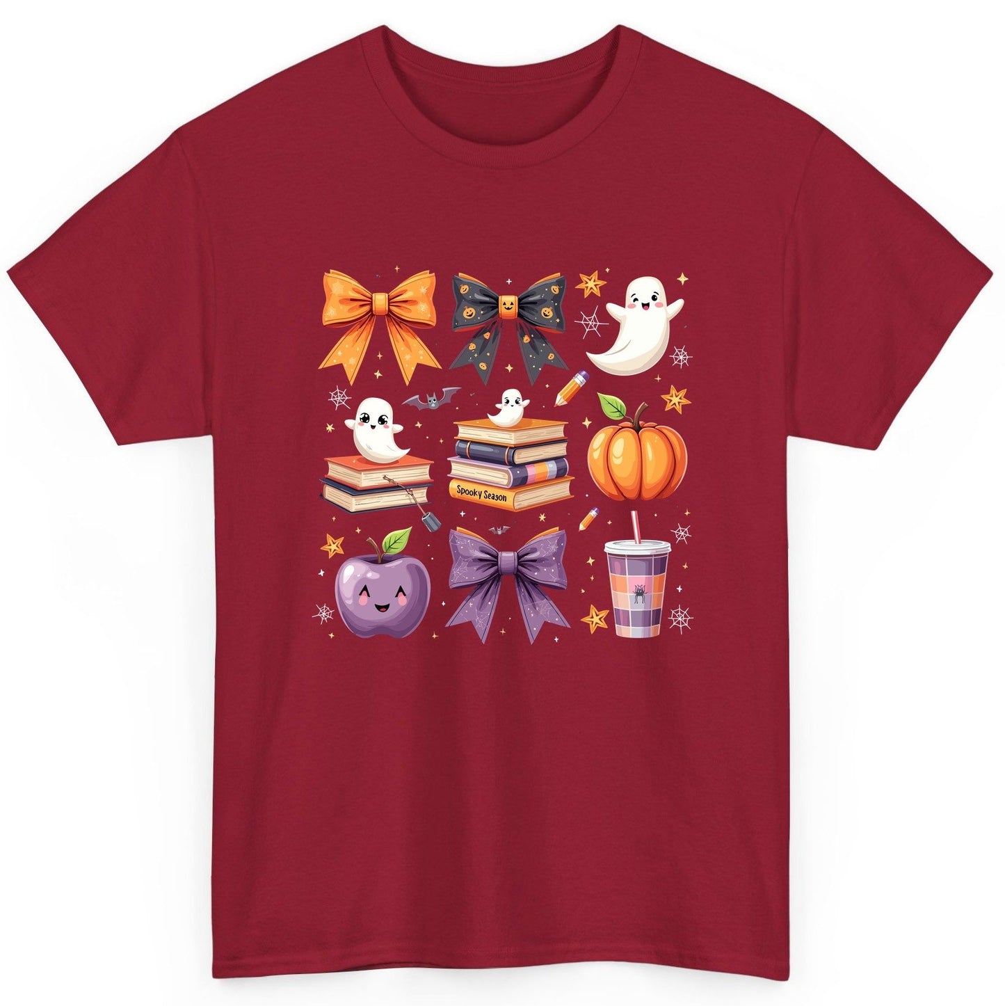 Spooky Season Halloween T-Shirt Cardinal Red product mockup
