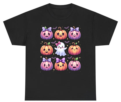 Kawaii Halloween Pumpkins kawaii Halloween Youth T-Shirt Black product mockup