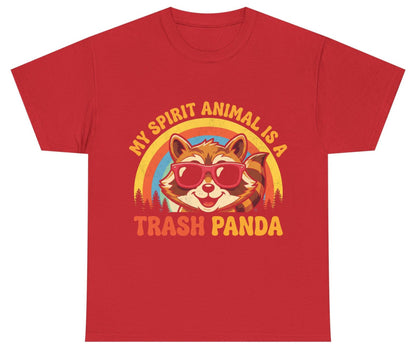 My Spirit Animal Is a Trash Panda raccoon Youth T-Shirt Red product mockup