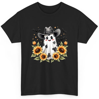 Cowboy Ghost Sunflowers cowboy ghost T-Shirt Black product mockup