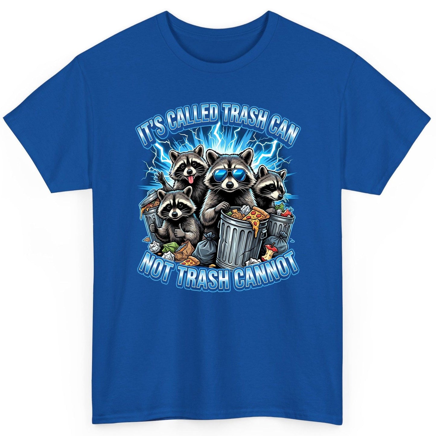 It's Called Trash Can Not Trash Cannot raccoons T-Shirt Royal product mockup