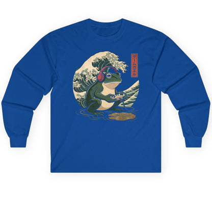 ゲームカエル gamer frog Long Sleeve Tee Royal product mockup