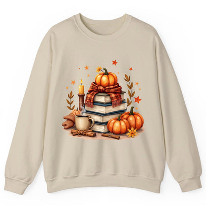 Cozy Autumn Reading Nook cozy autumn reading Sweatshirt Sand product mockup