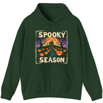 Spooky Season Halloween Hoodie Forest Green product mockup