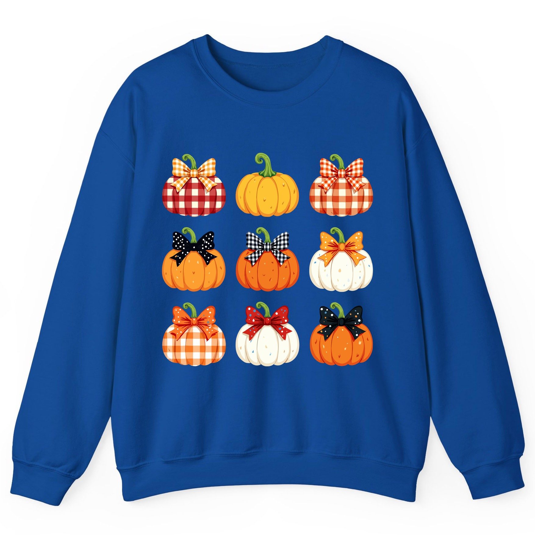 Decorative Fall Pumpkins fall pumpkins Sweatshirt Royal product mockup