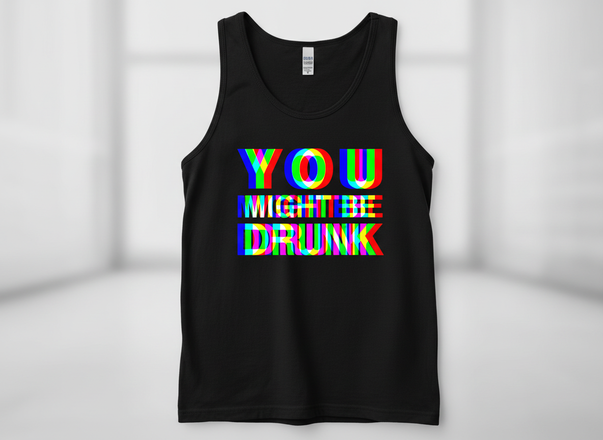 You Might Be Drunk Funny Party Humor Tank Top - Black