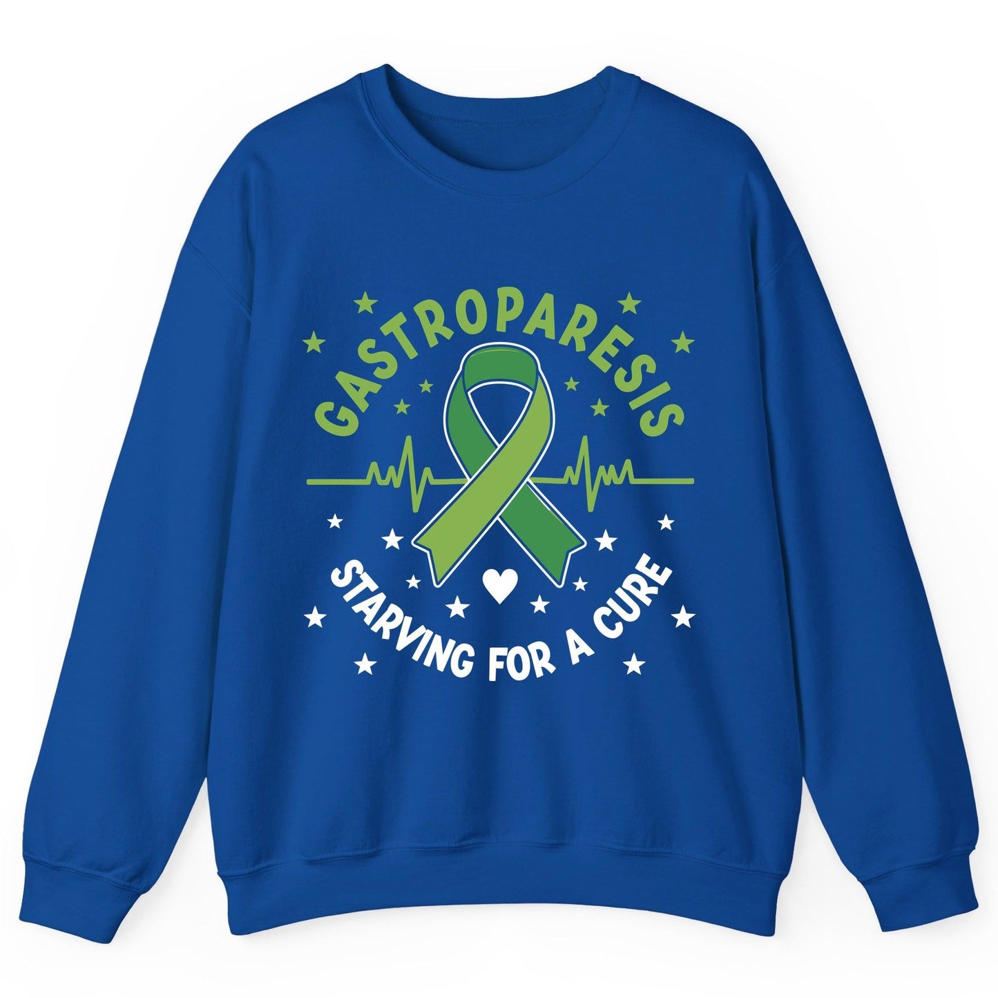 Gastroparesis Starving for a Cure gastroparesis awareness Sweatshirt Royal product mockup