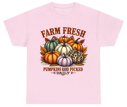 Farm Fresh Pumpkins Hand Picked Daily autumn pumpkins Youth T-Shirt Light Pink product mockup