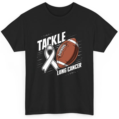 Tackle Lung Cancer lung cancer awareness T-Shirt Black product mockup