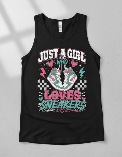Sneakers Retro Sneakerheads Tank Top - product mockup - Black