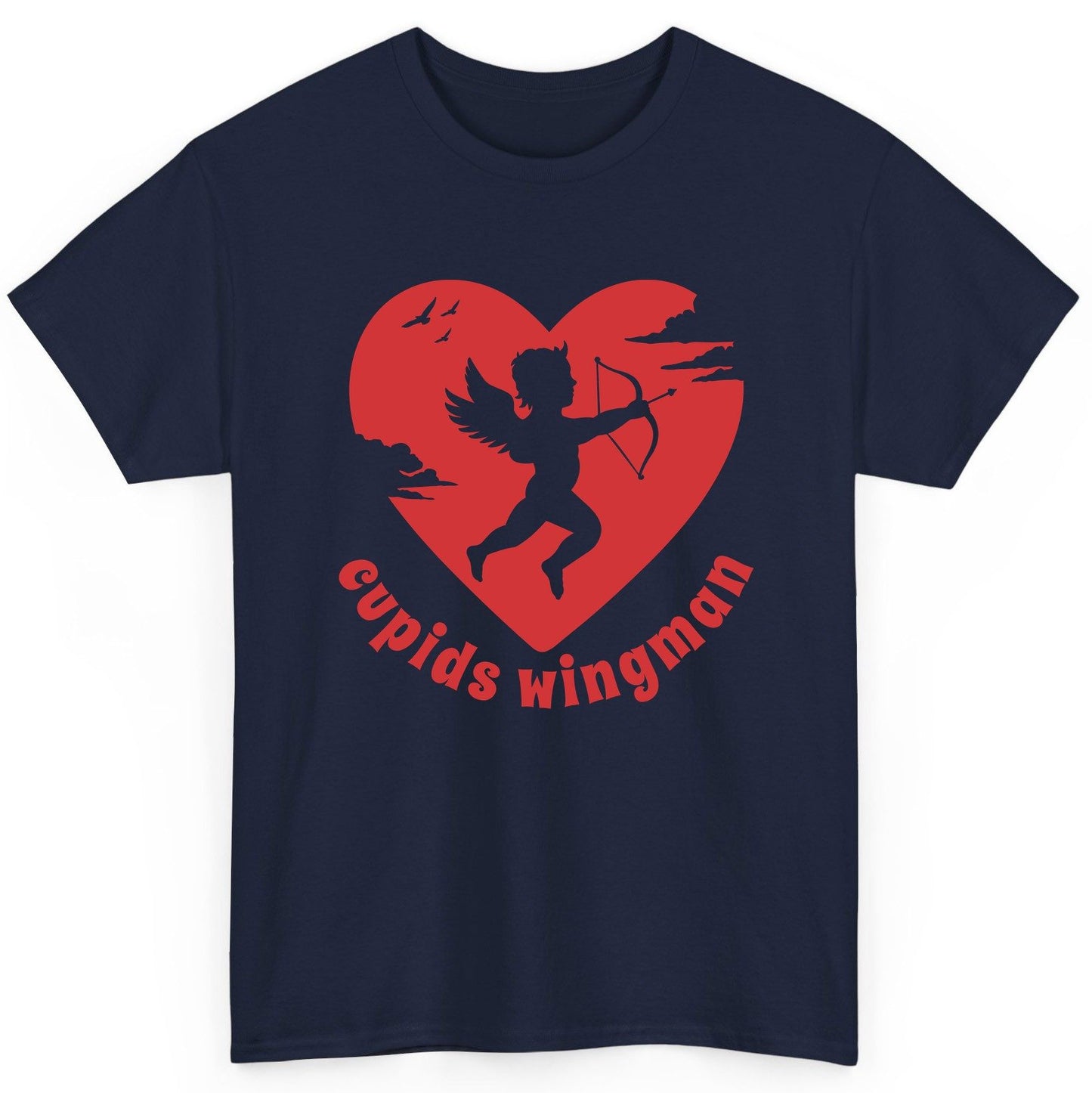 Cupids Wingman cupid T-Shirt Navy product mockup