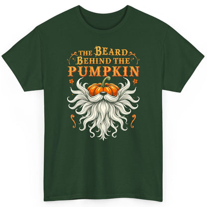 The Beard Behind the Pumpkin bearded dad T-Shirt Forest Green product mockup
