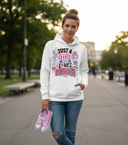 Sneakers Sneaker Collectors Hoodie - lifestyle model mockup - White