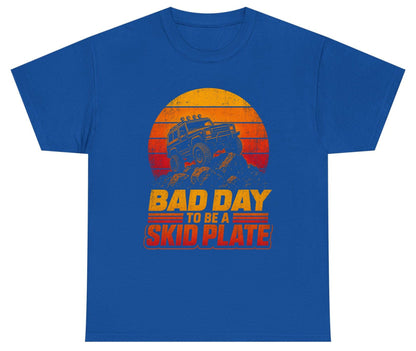 Bad Day to Be a Skid Plate Funny Off-Roading Youth T-Shirt - product mockup - Royal