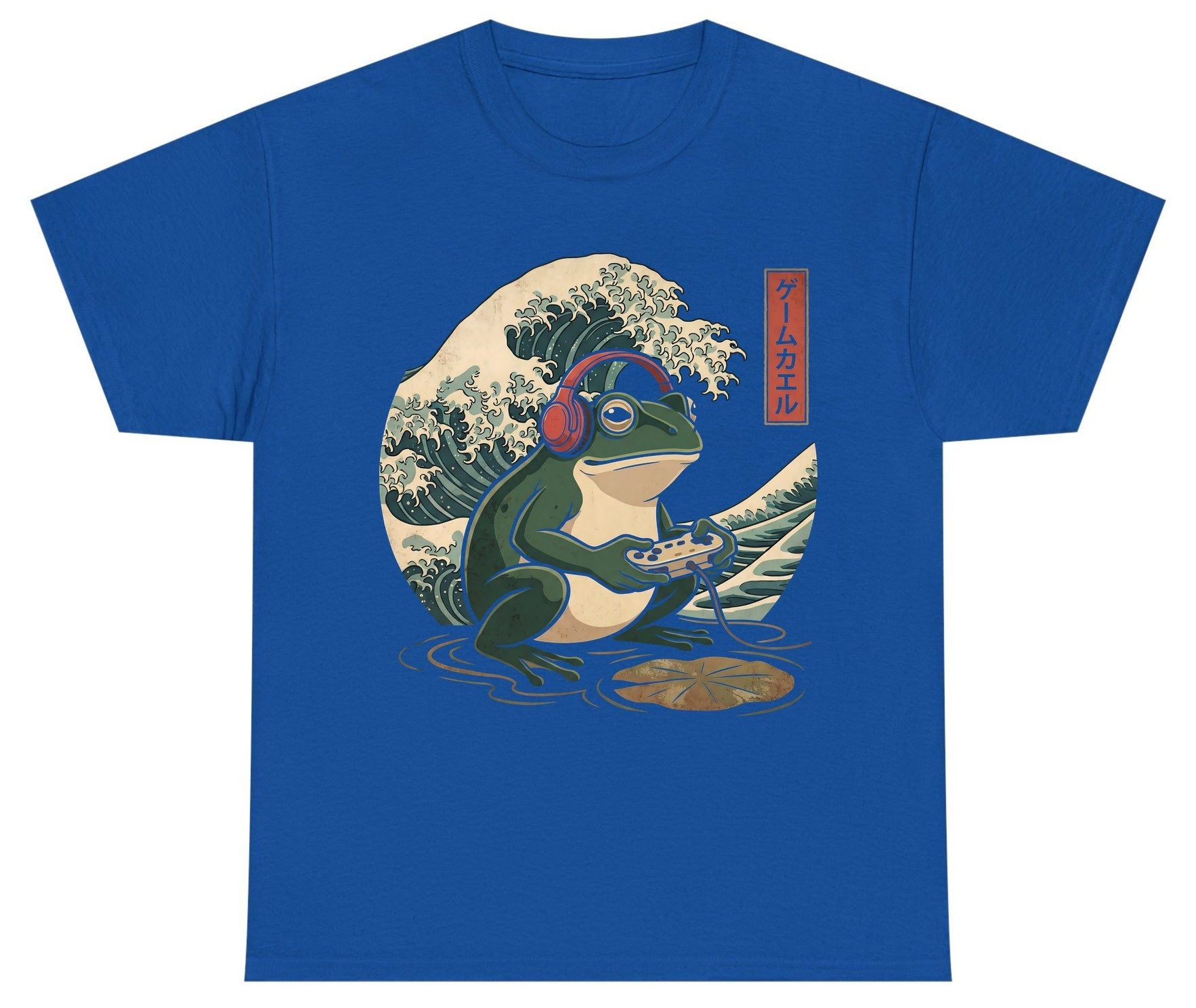 ゲームカエル gamer frog Youth T-Shirt Royal product mockup