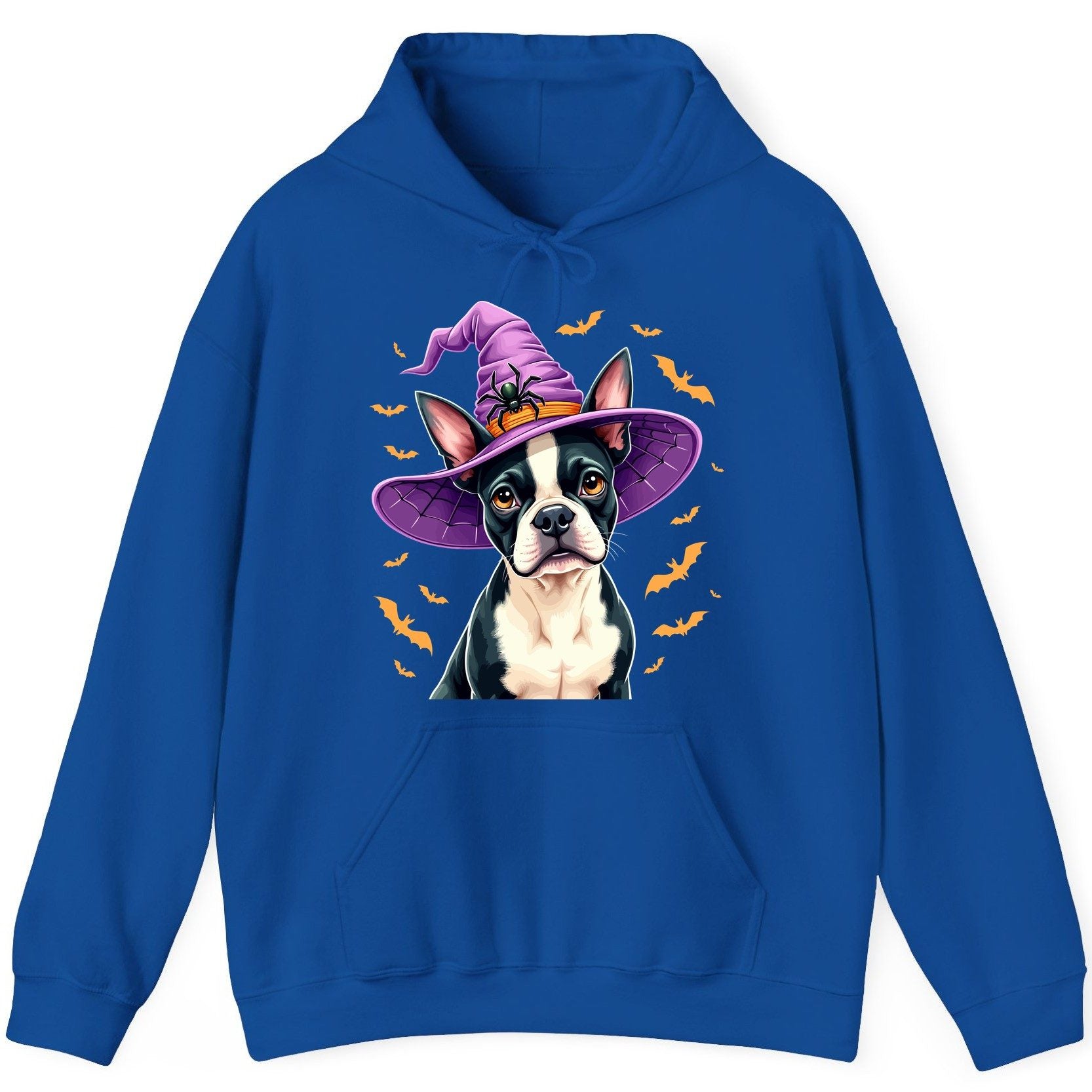 Halloween Boston Terrier Witch boston terrier Hoodie Royal product mockup