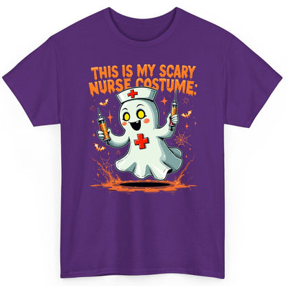 This Is My Scary Nurse Costume ghost nurse T-Shirt Purple product mockup