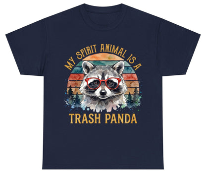 My Spirit Animal Is a Trash Panda raccoon Youth T-Shirt Navy product mockup
