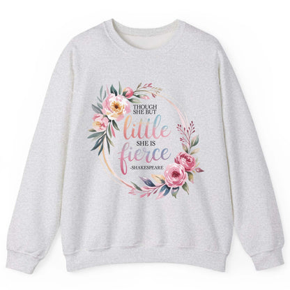 Little Fierce feminine empowerment Sweatshirt Ash product mockup