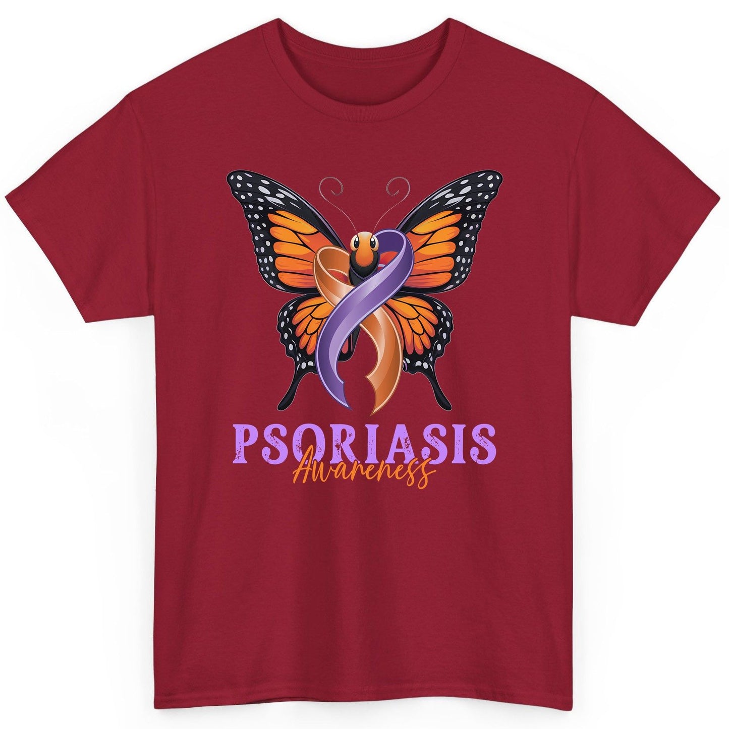 Psoriasis Awareness psoriasis awareness T-Shirt Cardinal Red product mockup