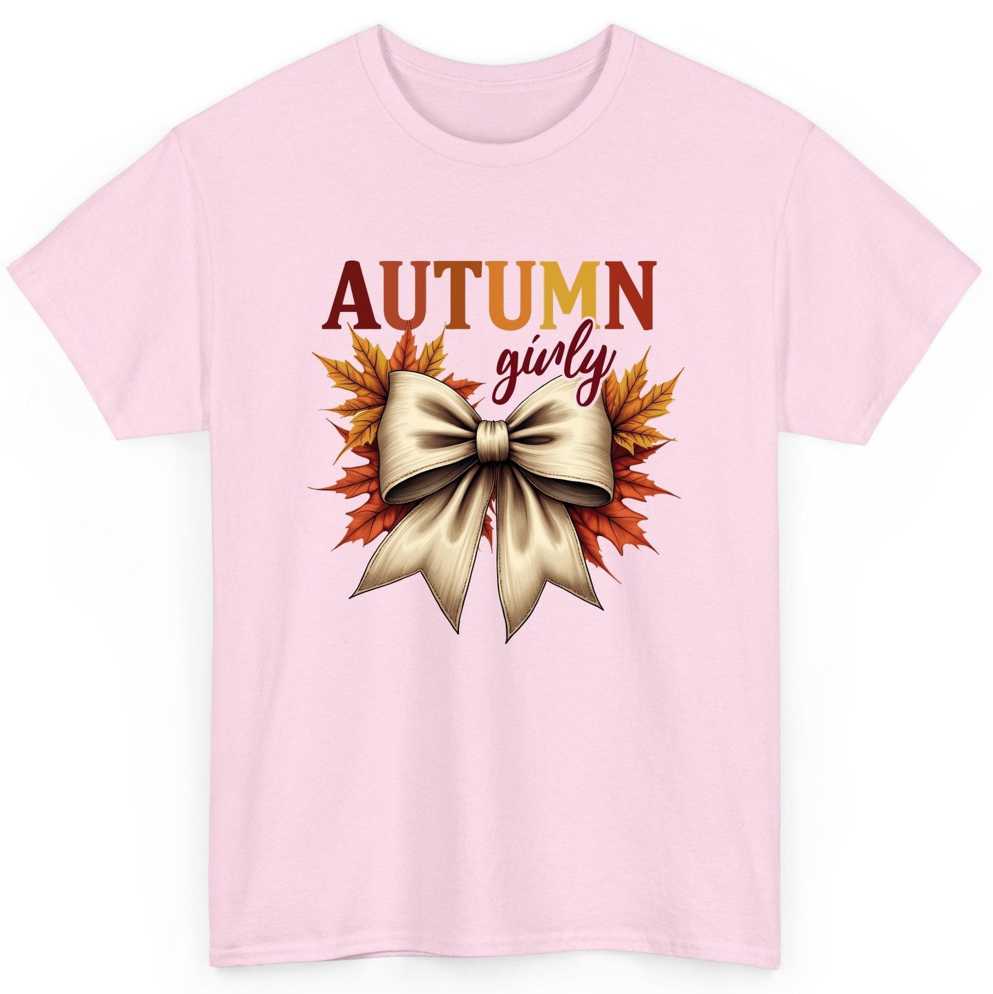 Autumn Girly autumn T-Shirt Light Pink product mockup