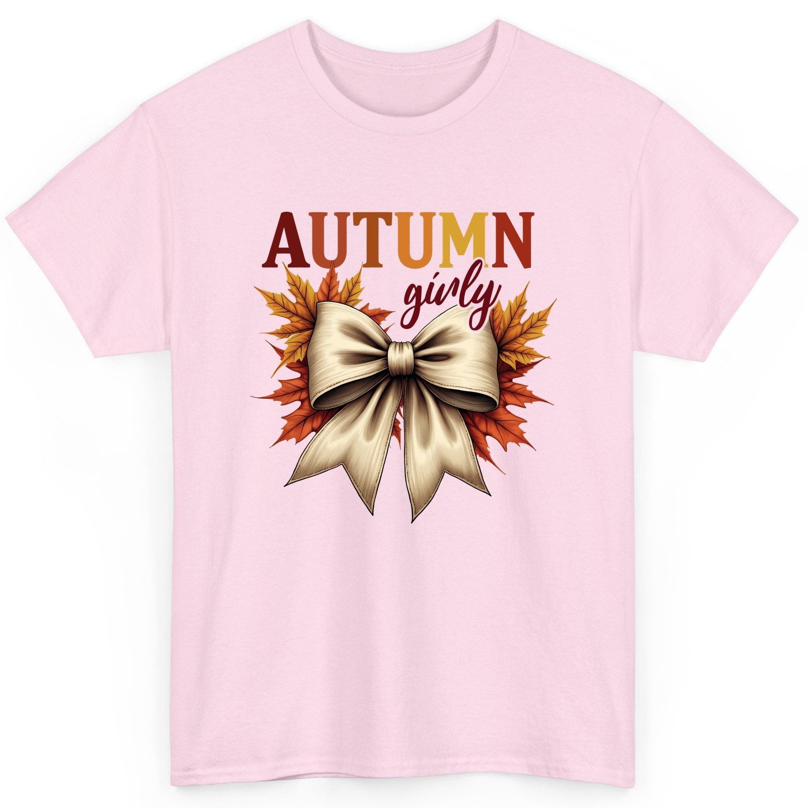 Autumn Girly autumn T-Shirt Light Pink product mockup