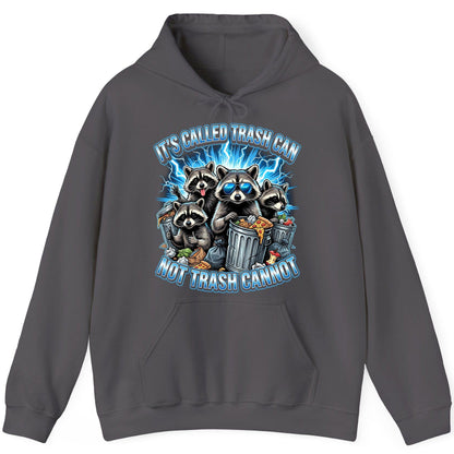 It's Called Trash Can Not Trash Cannot raccoons Hoodie Charcoal product mockup