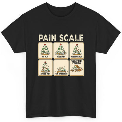 Pain Scale Christmas cookie pain scale T-Shirt Black product mockup
