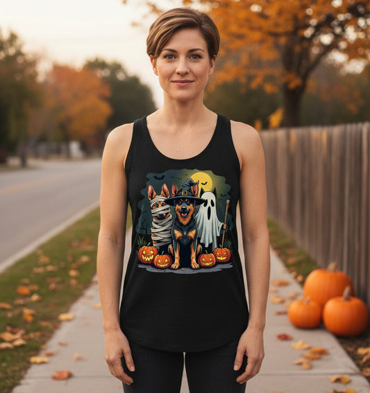 Halloween Dogs in Costumes Halloween dogs Tank Top Black lifestyle mockup