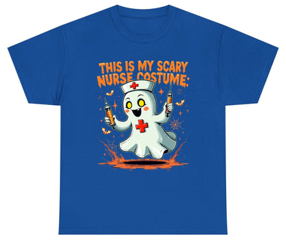 This Is My Scary Nurse Costume ghost nurse Youth T-Shirt Royal product mockup