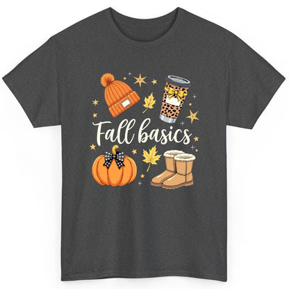 Fall Basics autumn essentials T-Shirt Dark Heather product mockup