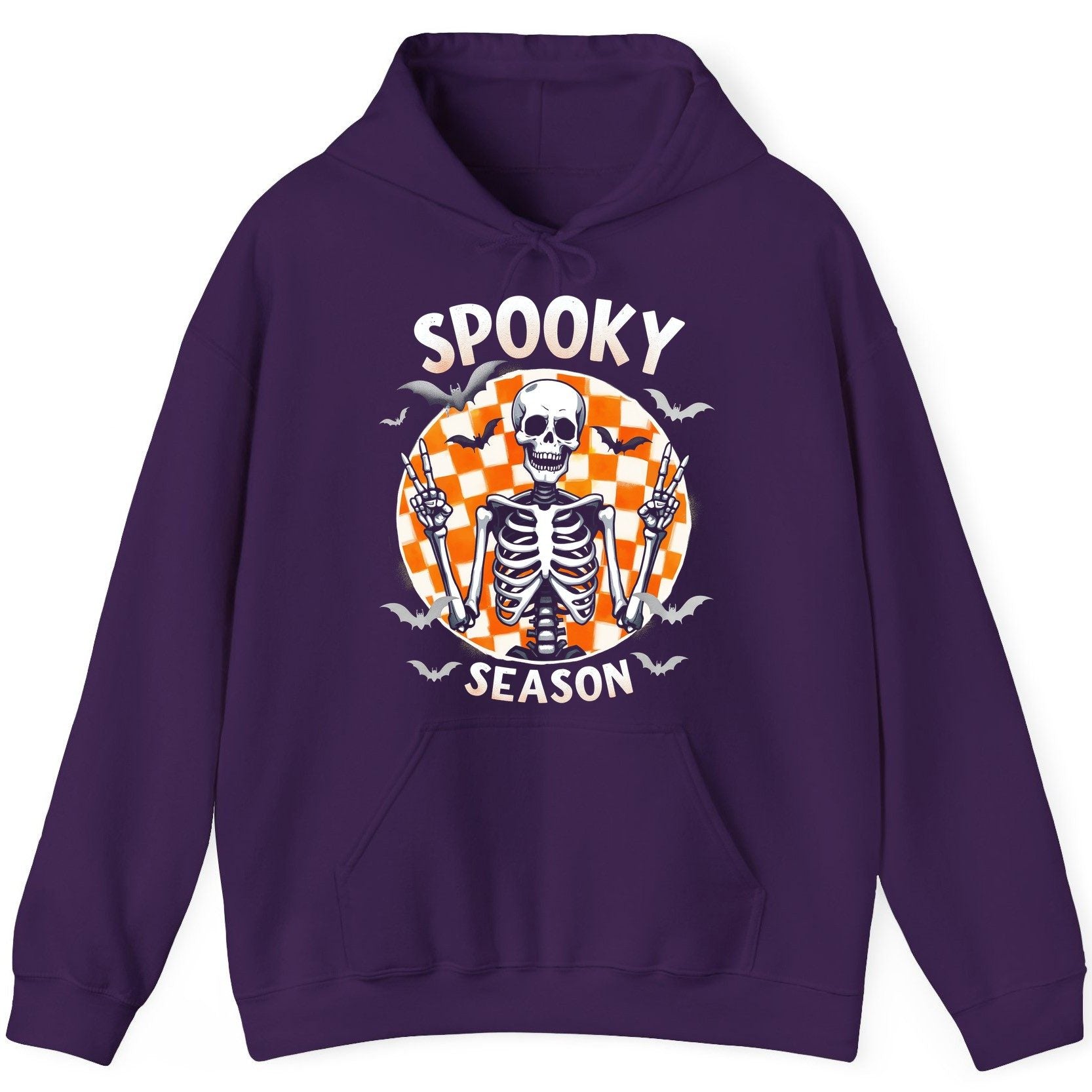 Spooky Season Halloween skeleton Hoodie Purple product mockup