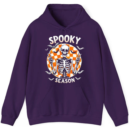 Spooky Season Halloween skeleton Hoodie Purple product mockup
