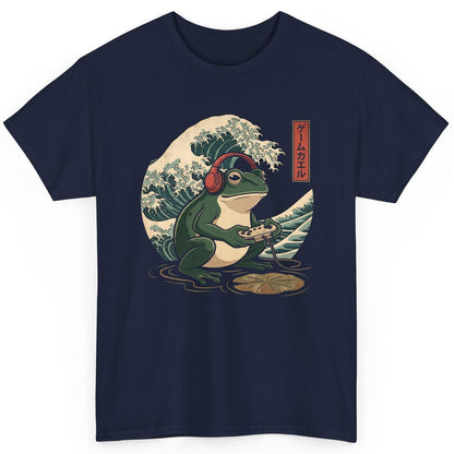 ゲームカエル gamer frog T-Shirt Navy product mockup
