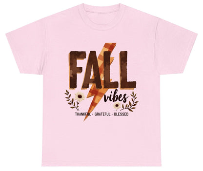 Fall Vibes Thankful Grateful Blessed autumn Youth T-Shirt Light Pink product mockup