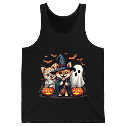 Cute Halloween Corgi Dogs Halloween corgis Tank Top Black product mockup