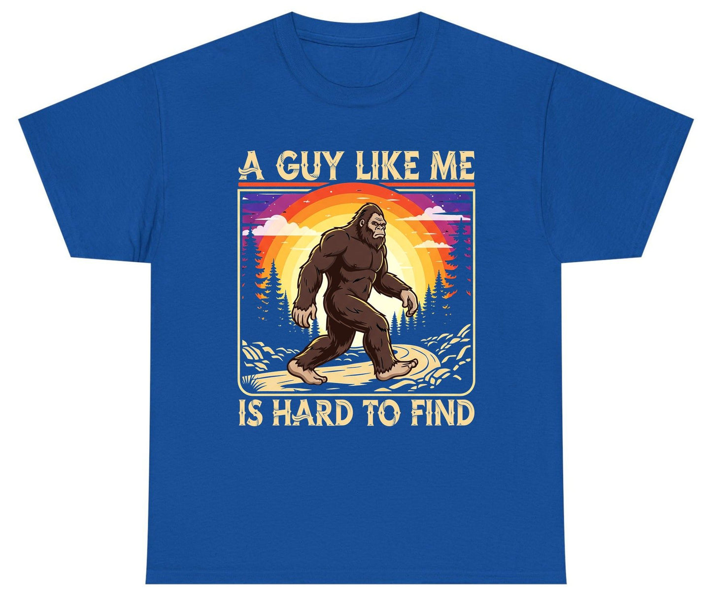 A Guy Like Me Is Hard to Find bigfoot Youth T-Shirt Royal product mockup