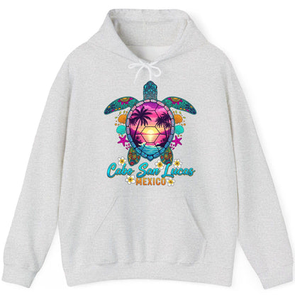Cabo San Lucas Mexico sea turtle Hoodie Ash product mockup