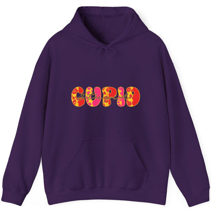 Stupid Cupid anti-Valentine's Day Hoodie Purple product mockup