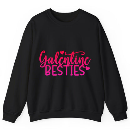 Galentine Besties galentine's day Sweatshirt Black product mockup