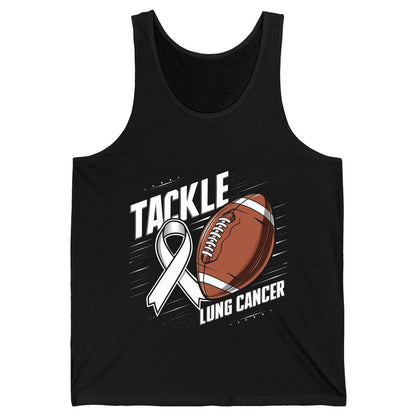 Tackle Lung Cancer lung cancer awareness Tank Top Black product mockup
