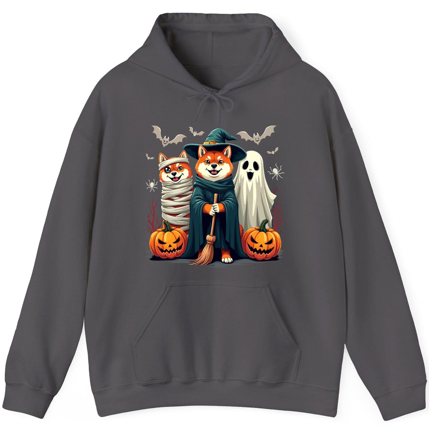 Shiba Inu Halloween Costumes shiba inu Hoodie Charcoal product mockup