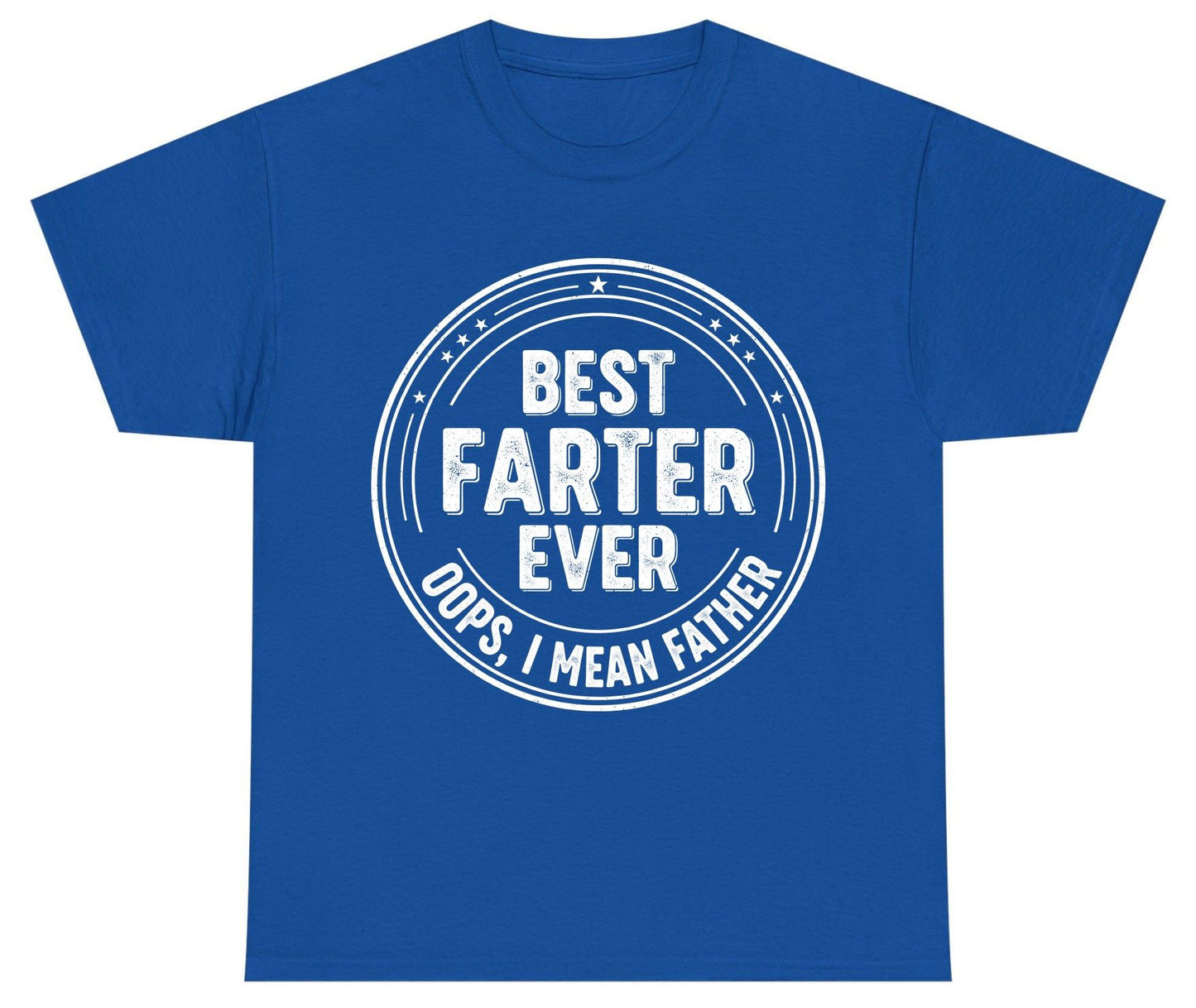Best Farter Ever Oops, I Mean Father fatherhood Youth T-Shirt Royal product mockup