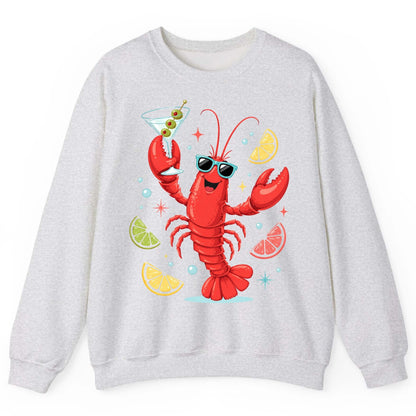 Cartoon Lobster Party lobster Sweatshirt Ash product mockup