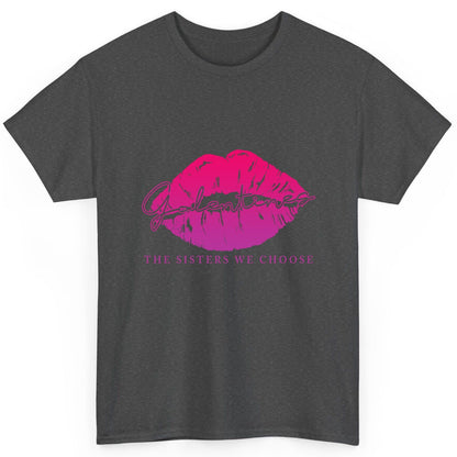Galentines the Sisters We Choose galentine's day T-Shirt Dark Heather product mockup
