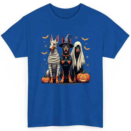 Halloween Doberman Trio doberman pinscher T-Shirt Royal product mockup