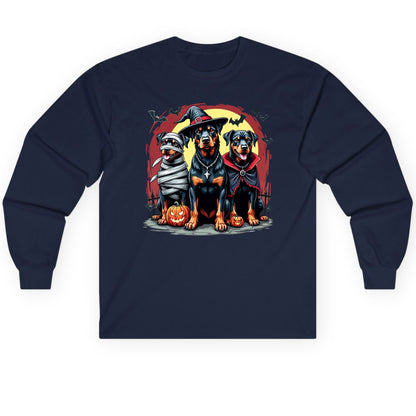 Rottweiler Halloween Costumes rottweiler Long Sleeve Tee Navy product mockup